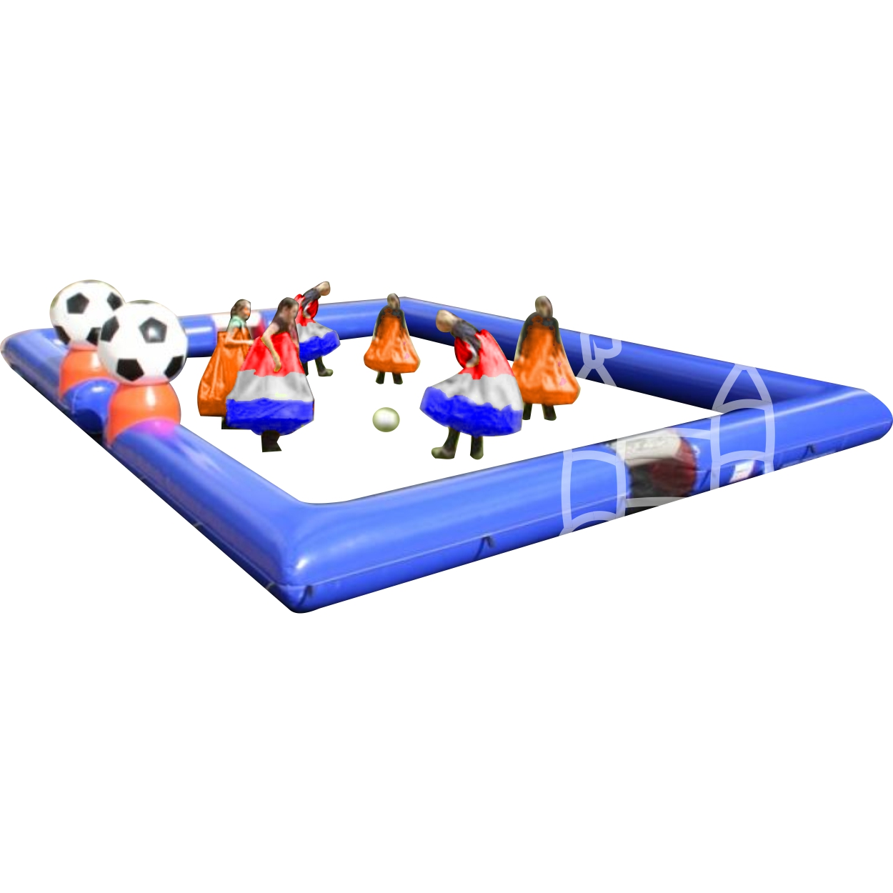 Rokvoetbal 3 tegen 3 incl boarding 12x9m huren