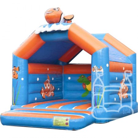 Springkussen Clownvis 5x4 met dak huren