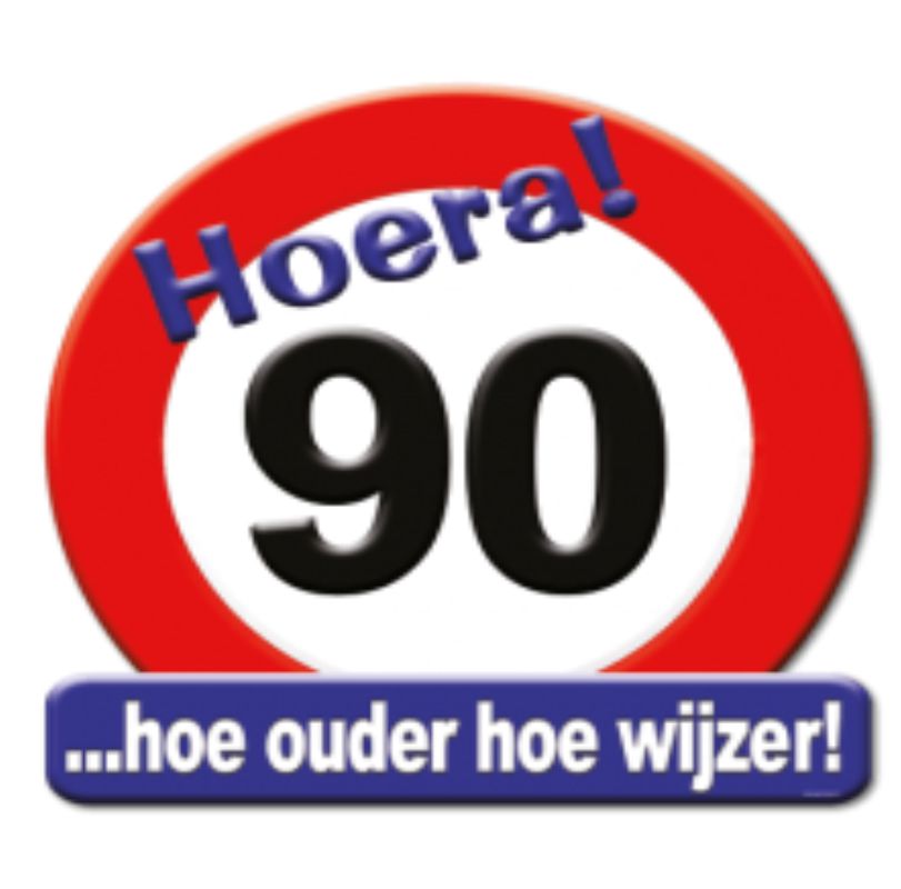 Huldeschild 90 jaar kopen