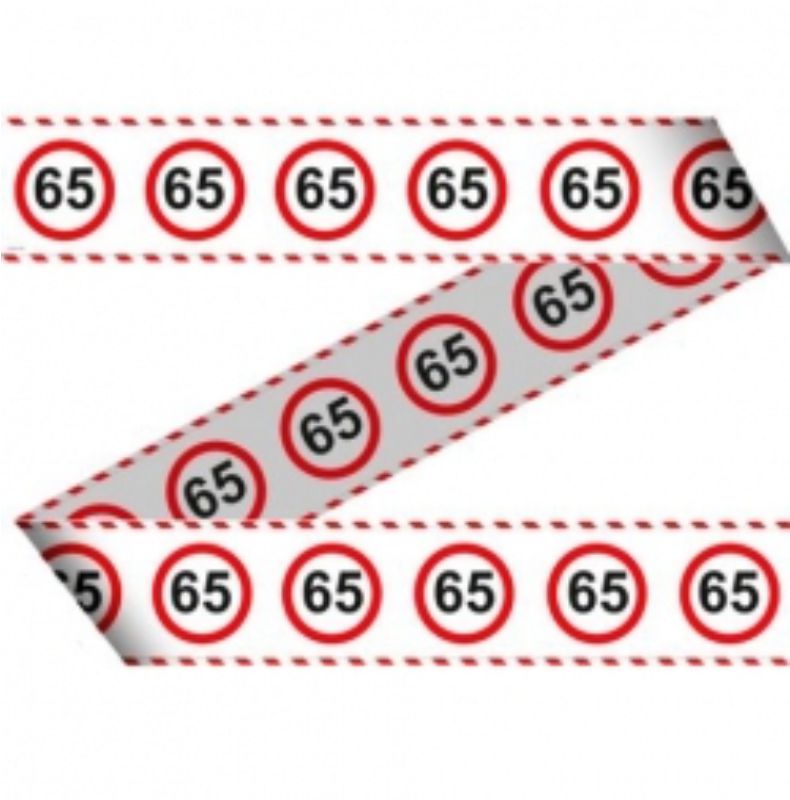 Verkeersbord markeerlint "65" 15mtr kopen