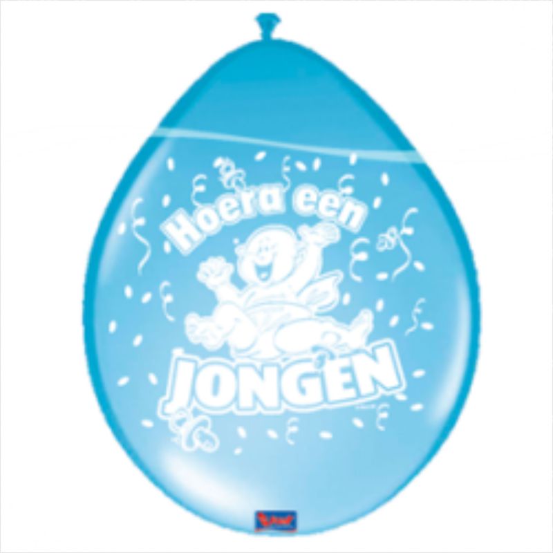 Ballonnen (8 stuks) "Hoera een jongen" kopen