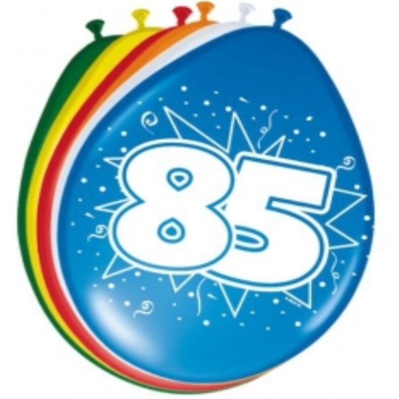 Cijferballon 85 jaar (8 stuks) kopen