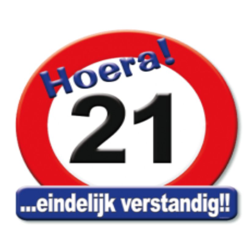 Huldeschild 21 jaar kopen