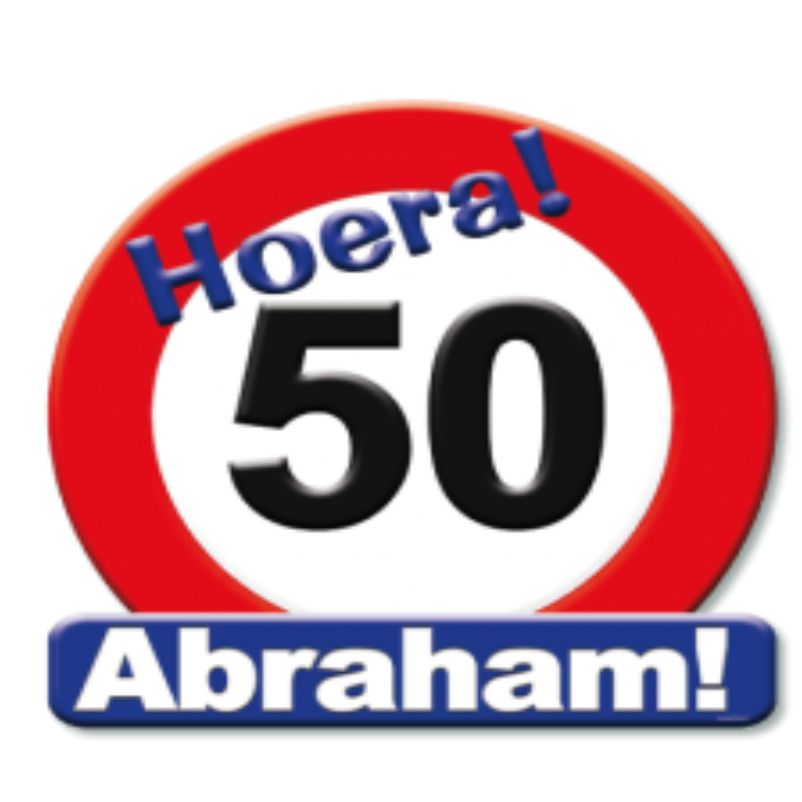 Huldeschild 50 jaar Abraham kopen