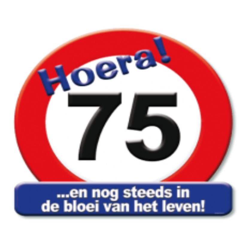 Huldeschild 75 jaar kopen