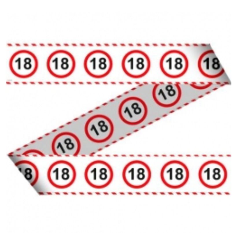 Verkeersbord markeerlint "18" 15mtr kopen