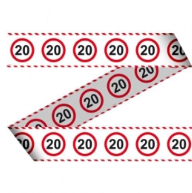 Verkeersbord markeerlint "20" 15mtr kopen