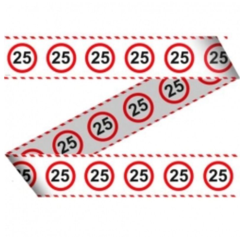 Verkeersbord markeerlint "25" 15mtr kopen