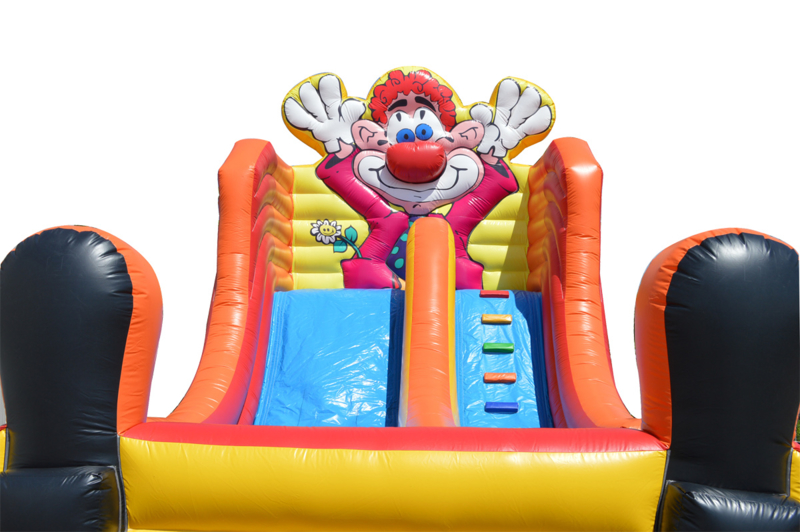 Clown Glijbaan XXL 8x4m huren